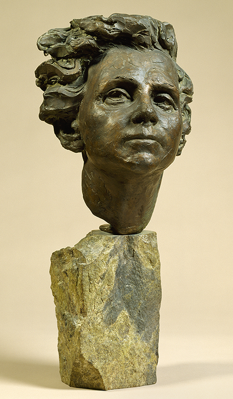 sculpture of a head of a woman