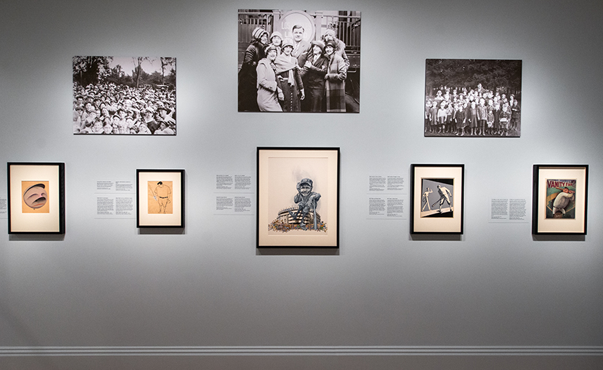 Installation view of "One Life: Babe Ruth."