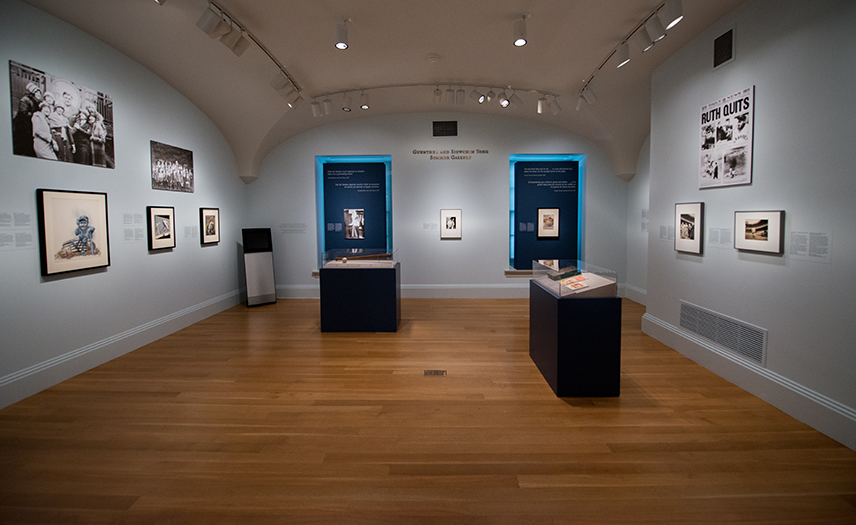 Installation view of "One Life: Babe Ruth."