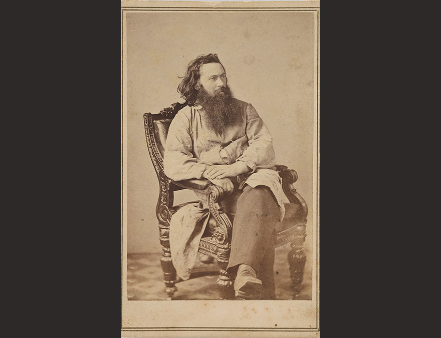 Bearded man, seated