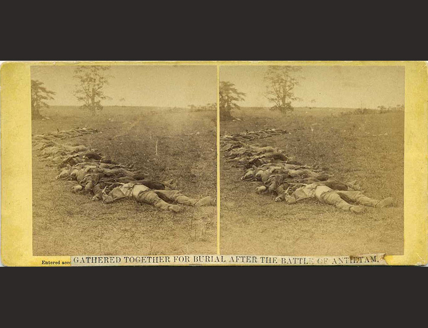 Dead soldiers in a field