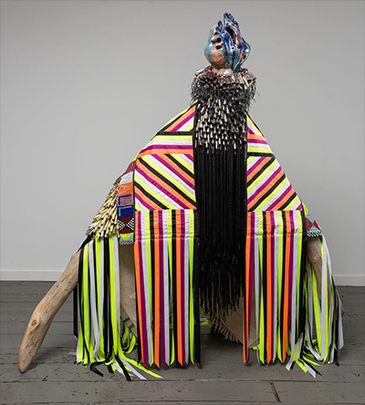 colorful performance art costume