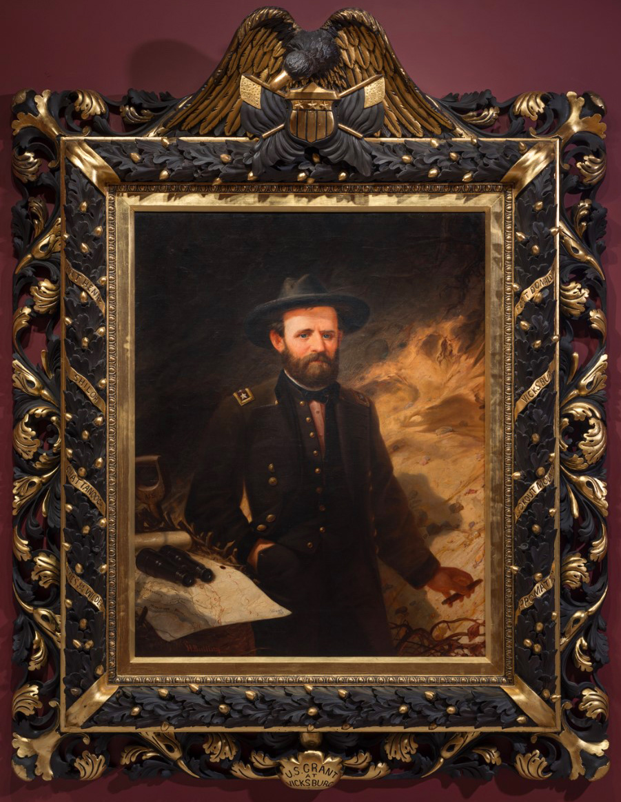portrait of Union general with elaborate frams
