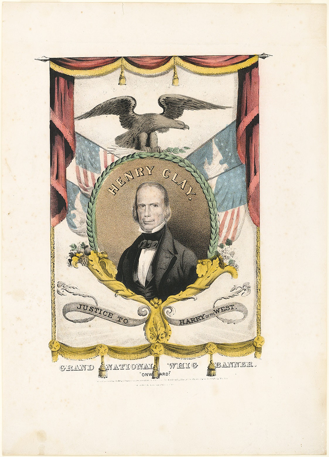 Color print of man looking at the viewer