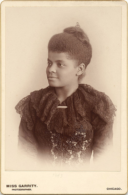 Young woman in a black lace dress