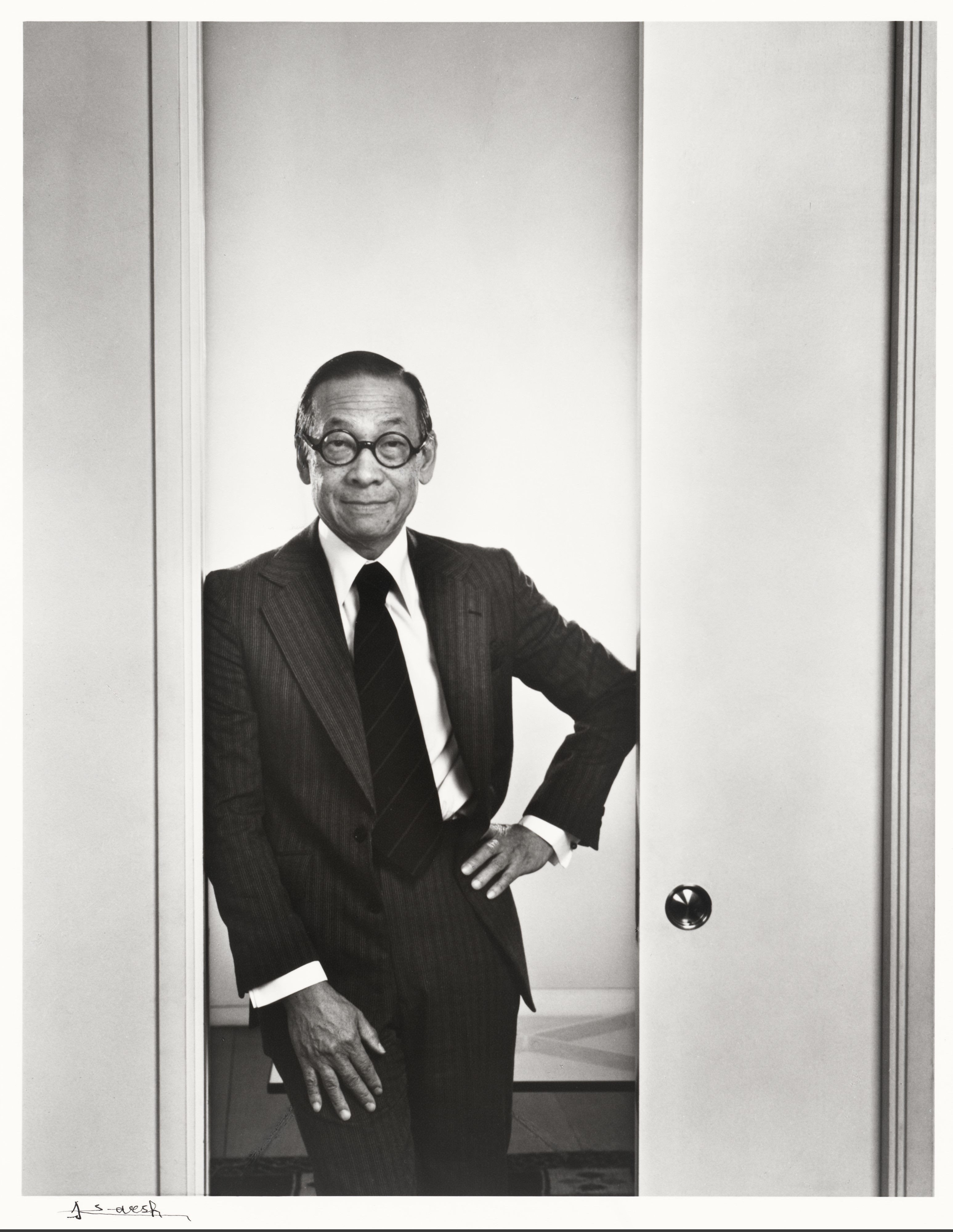 Preview image for Photograph of the Late Architect I.M. Pei by Yousuf Karsh  On View at the National Portrait Gallery press release