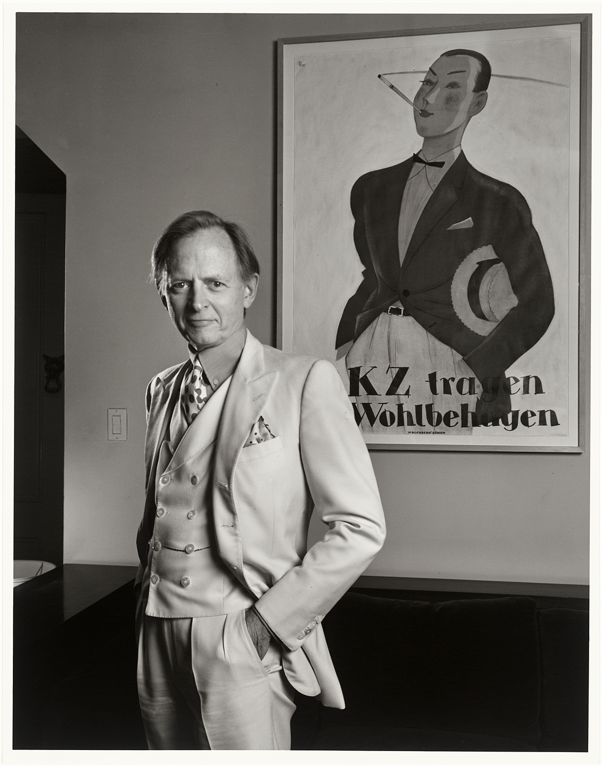 Preview image for Photograph of the Late Tom Wolfe On View at the National Portrait Gallery press release