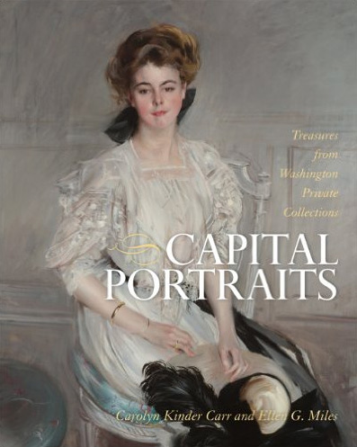 Capital Portraits Book cover of "Capital Portraits" with painted portrait of woman in a white blouse, sitting