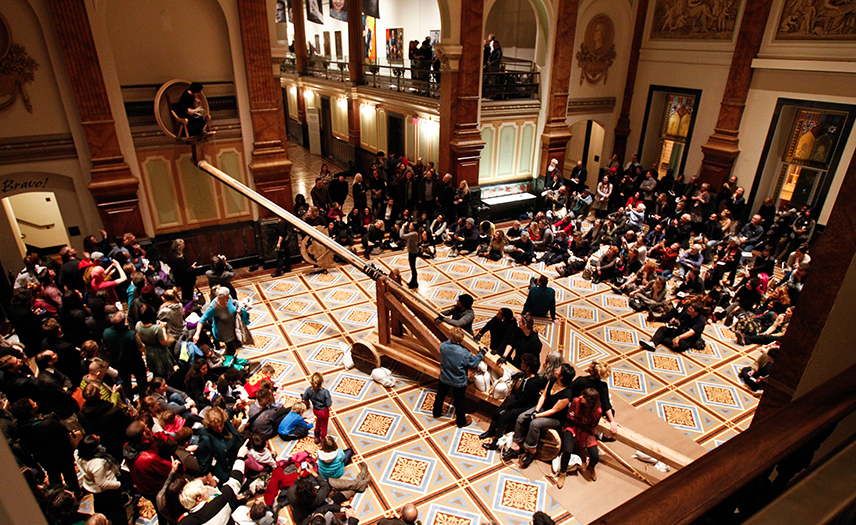 View of "IDENTIFY: Performance Art as Portraiture / J.J. McCracken