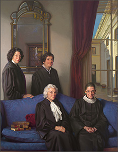 portrait of four female justices