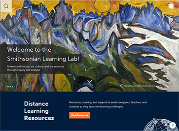 colorful landscape as learning lab homepage