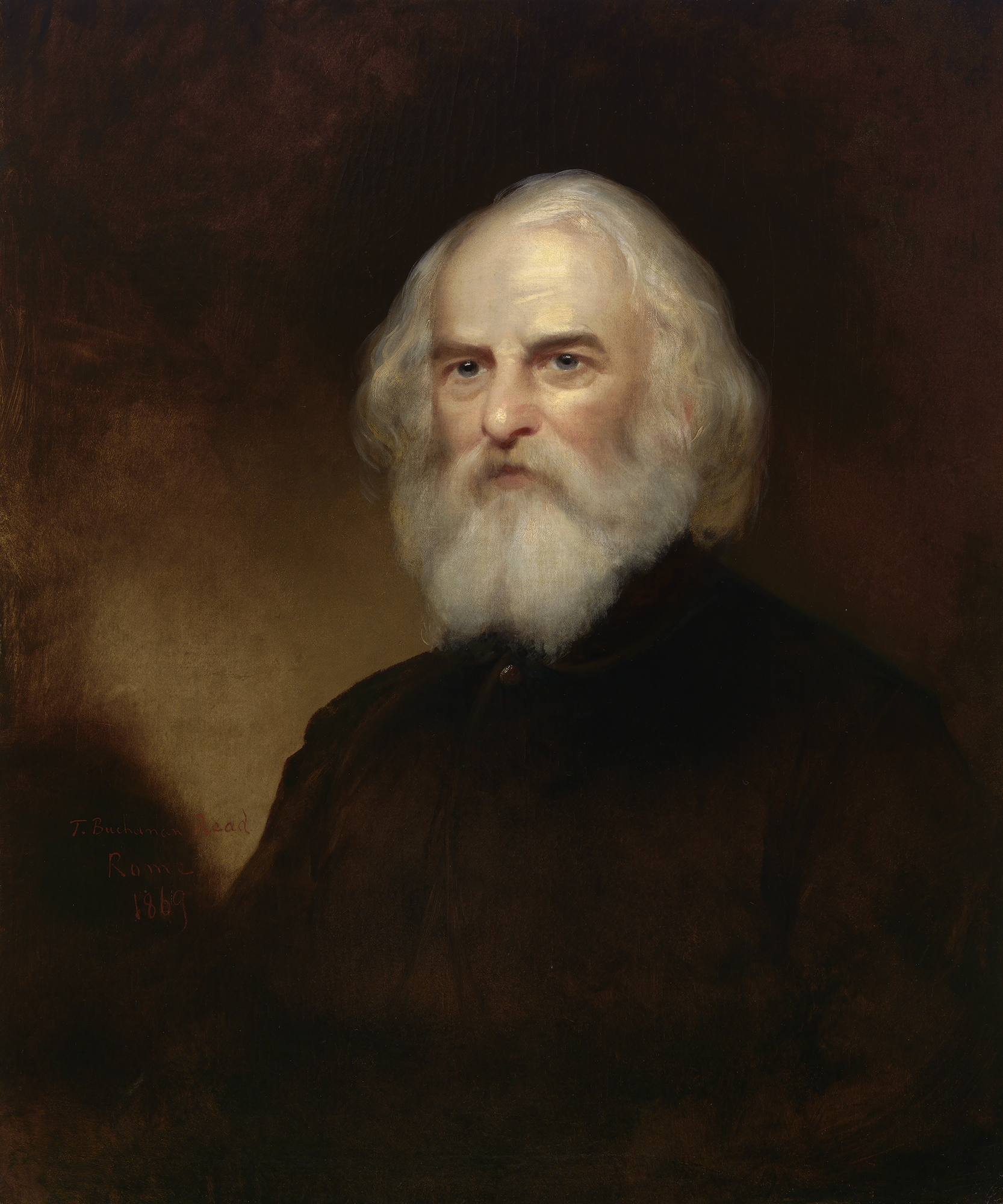 painting of a 19th century bearded man