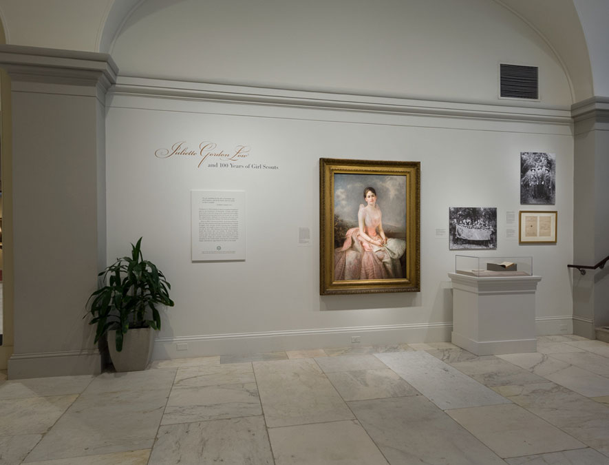 View of Juliette Gordon Low and the 100th Anniversary of Girl Scouts