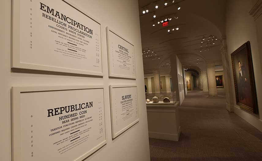 View of "America’s Presidents Temporary Installation." Photo by Elise Mollica.