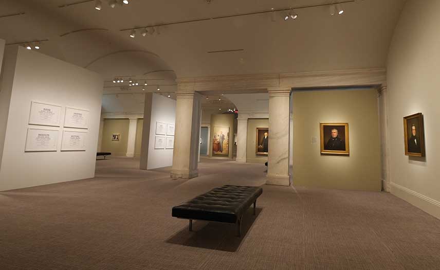 View of "America’s Presidents Temporary Installation." Photo by Elise Mollica.
