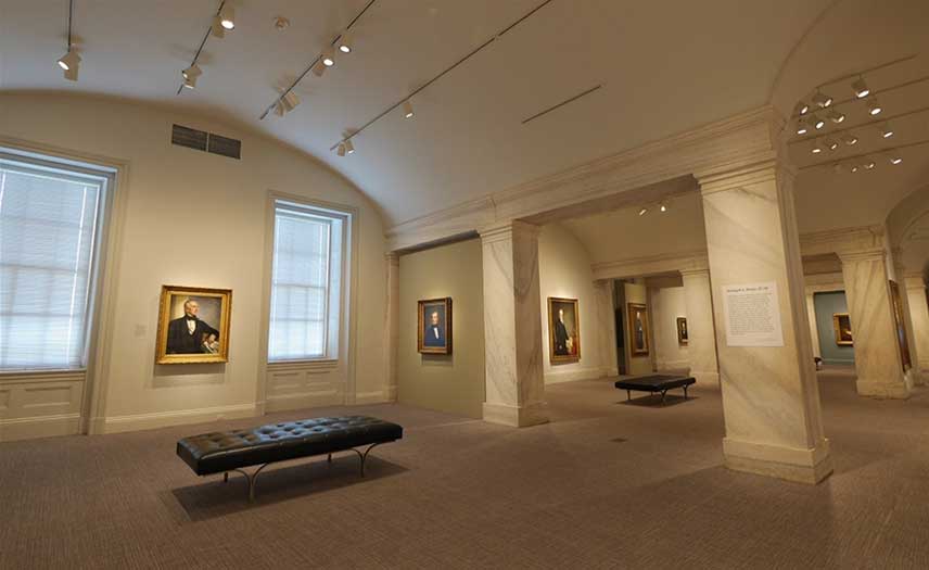 View of "America’s Presidents Temporary Installation." Photo by Elise Mollica.