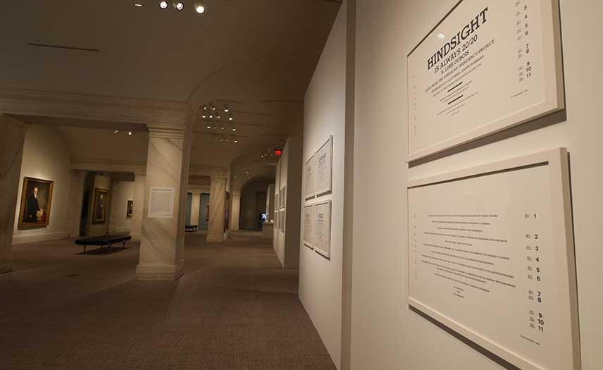 View of "America’s Presidents Temporary Installation." Photo by Elise Mollica.