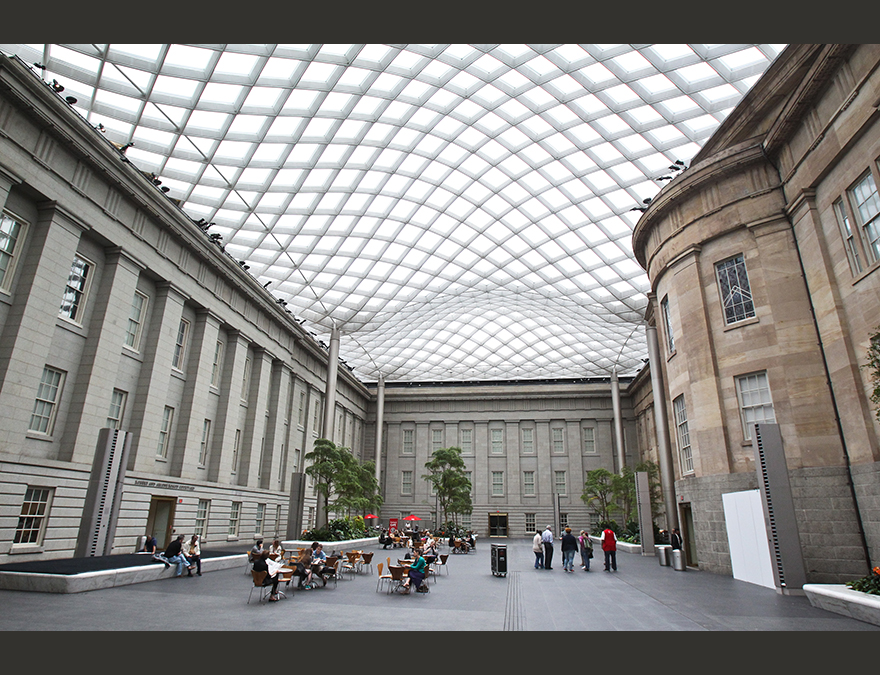Kogod Courtyard in daylight
