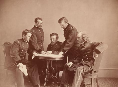 Photograph of General Sheridan and His Staff by Alexander Gardner (1821 - 1882) 