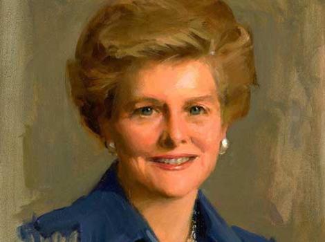 Painted portrait of Elizabeth "Betty" Ford