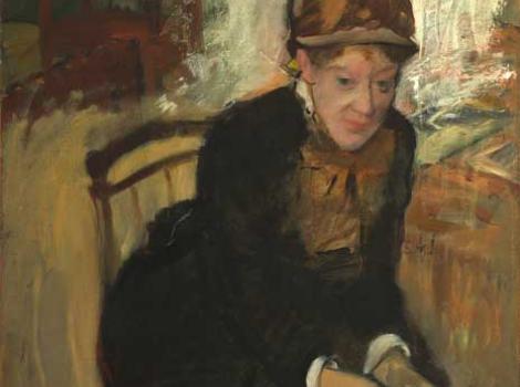 Painted portrait of Mary Cassatt