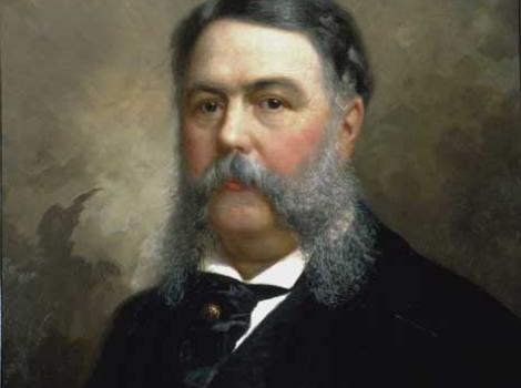 Painted portrait of Chester Alan Arthur