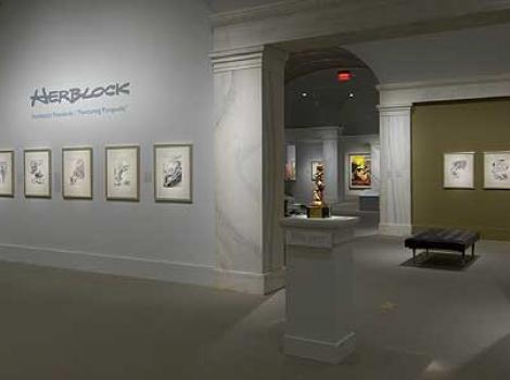 View of Herblock exhibition