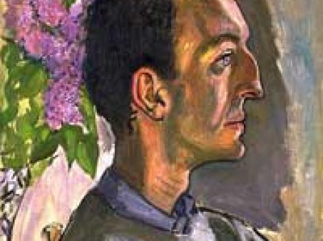 Painted portrait of Frank O'Hara