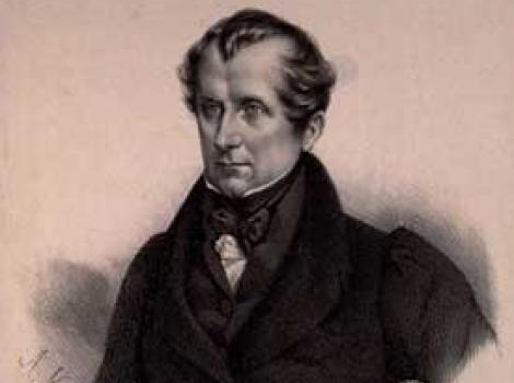 Lithograph portrait of James Fenimore Cooper      