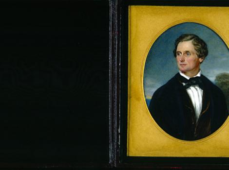 Painted portrait of Jefferson Davis