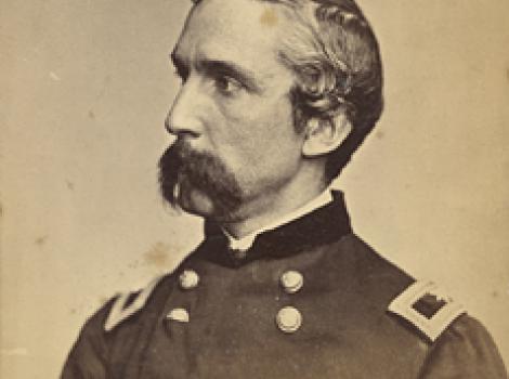 Photograph portrait of Joshua Lawrence Chamberlain in uniform