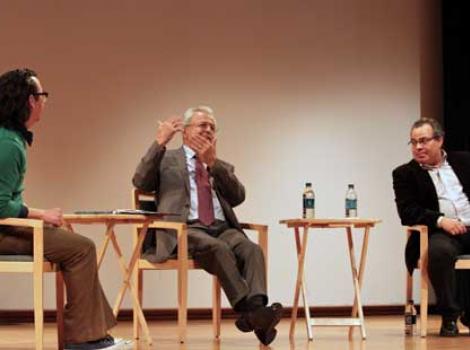 Event speakers on stage