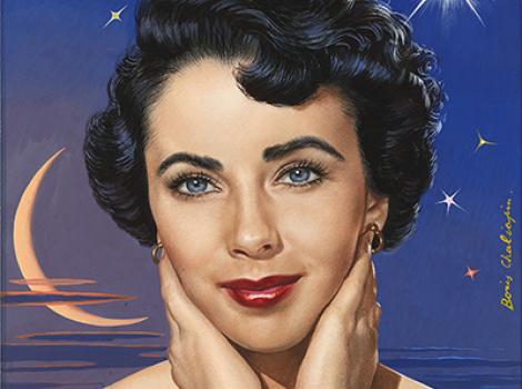 "Elizabeth Taylor" by Boris Chaliapin