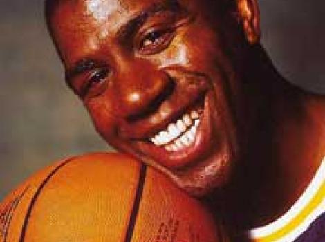 Photo portrait of Magic Johnson