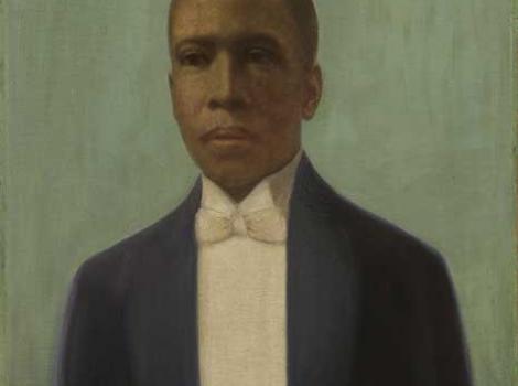 Painted portrait of Paul Laurence Dunbar