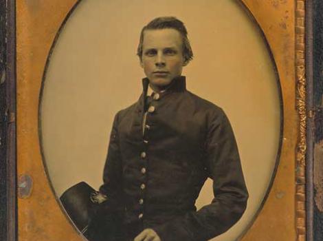 Photograph portrait of John Pelham in uniform