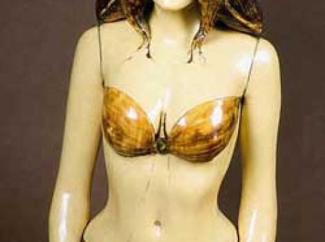 Sculpture of Raquel Welch in bikini