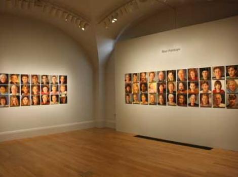 The exhibition gallery with Rose Frantzen's portraits