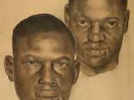 Painted portrait of the Scottsboro Boys