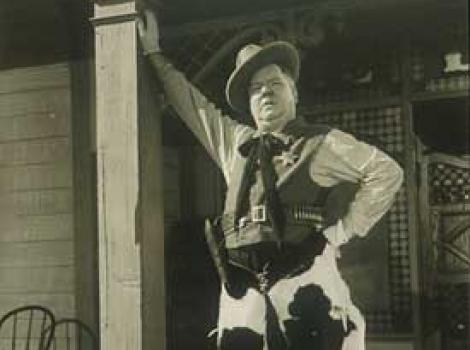 Black and white photo of W.C. Fields