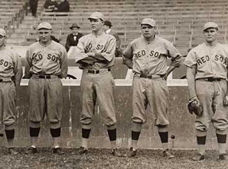 Babe Ruth and other Red Sox pitchers 