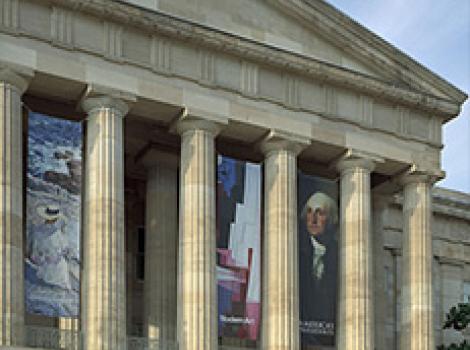 Image of the south facade of the Patent Office Building