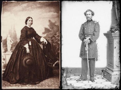 full length individual portraits of a man and woman