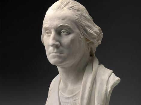 Portrait bust of an 18th century man