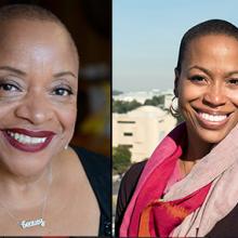 Photos of two smiling Black women 