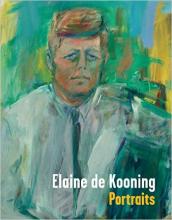 Cover of "Elaine de Kooning Portraits" with portrait of John F. Kennedy on the cover