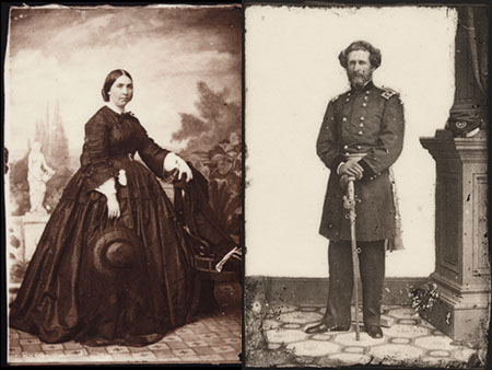 daguerreotypes of John Fremont and his wife